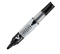 Pilot V-Board Master Lot de 10 Marqueur effaçable à sec Pointe ogive Noir