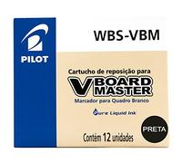 Pilot Lot de 12 Recharge pour marqueur effaçable à sec V-Board Master Noir