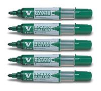 PILOT V Boardmaster Begreen Lot de 5 marqueurs pour tableau noir Vert