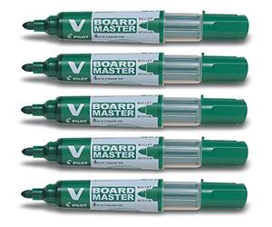 PILOT V Boardmaster Begreen Lot de 5 marqueurs pour tableau noir Vert