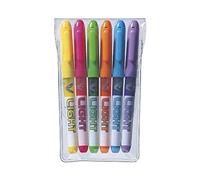 Pilot Pen Surligneur V-Light Pointe biseautée Couleurs assorties Pochette de 6