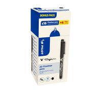 Stylo feutre V Sign Pen, VALUE PACK, noir