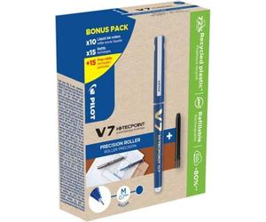 Pilot V7 HI-TECPOINT GREEN PACK Stylo à bille Bleu 10 pièce(s)