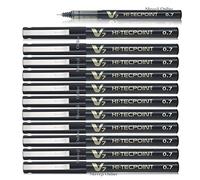 Pilot V7 - Pack of 12 medium point liquid ink pens black