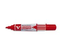 Pilot Vboard Master Lot de 10 Marqueur effaçable à sec - Pointe ogive/fine Rouge