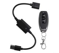 Pilote de commutateur à distance sans fil USB RF 5 V CC compatible avec les bandes lumineuses LED et les petits appareils jusqu'à 3 A de charge (P30-1)