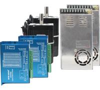 Pilote de moteur pas à pas en boucle fermée, 2 phases, alimentation 400W, kit Nema34, 2 axes avec puissance, 4.5N.m