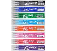 Pilote Frixion BL-FR7, coffret de recharges - Effaçable - Pointe de 0,7 mm - 10 couleurs différentes - 30 recharges