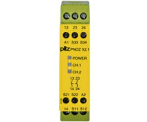 PILZ Appareil de commutation d'ARRÊT D'URGENCE 24V/AC 24V/DC Appareil de base