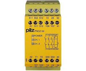 PILZ Disjoncteur de sécurité PNOZ X4 24VDC 3n/o 1n/c Tension d'alimentation : 24 V/DC 3 NO, 1 ouverture