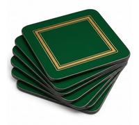 Pimpernel - Boite 6 Dessous de Verre - Carré - Classic Emerald
