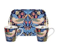 Pimpernel Ensemble tasse et plateau Strawberry Thief Bleu