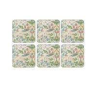 Pimpernel Sous-verre Strawberry Thief lot de 6 Green