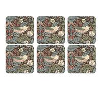 Pimpernel Sous-verre Strawberry Thief lot de 6 Marron