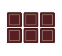 Pimpernel Sous-verres Classiques Bordeaux - Lot de 6 (Rouge)