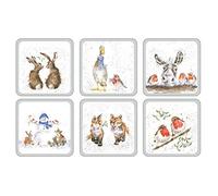 Pimpernel Wrendale - Lot de 6 sous-verre de Noël - code produit : X0010268976.