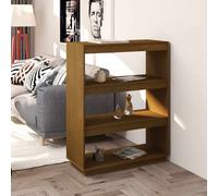 vidaXL Bibliothèque/Cloison Marron miel 60x35x103cm Bois de pin solide