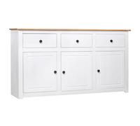 Pin Solide Buffet 135x40x80 cm Commode Dressoir Armoire Rangement Salon vidaXL