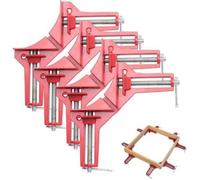 Pince à Angle Droit 90° - Serre-Joint Réglable pour Menuiserie - Lot de 4 Pièces