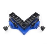 Pince à angle droit réglable de précision à 90 degrés avec double vis et design antidérapant pour un assemblage stable de la planche à bois (bleu)