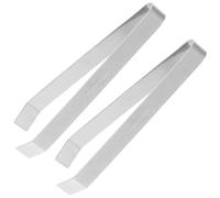 Pince à Arêtes de Poisson 10,8x4x1,2cm 2 pièces, en Acier Inoxydable | Poignée Antidérapante Ergonomique, Extraction Ferme, Surface Lisse Polie pour Sashimi, Viande et Préparation Culinaire