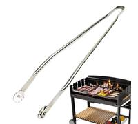 Pince À Barbecue À Roulette 50cm - Pince Longue En Métal Pour Grillade, Retourne Saucisse, Cuisine Inox, Steak Polyvalente