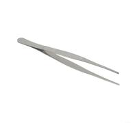 Pince à barbecue en acier inoxydable avec poignée en bois résistante à la chaleur jusqu'à 900 °C antidérapante pour barbecue viande saucisse 30 cm (20 cm)