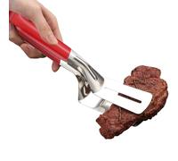 Pince à barbecue en acier inoxydable - Pelle en métal, pince à spatule, outil de barbecue anti-brûlure pour steak, poisson, hamburger, pizza, , crêpes, gâteaux, appareil de cuisson d'extérieur