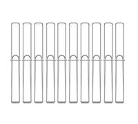 Pince à barbecue plate en acier inoxydable, fourchette à légumes courte, asperges, poireaux, pinces pour pique-niques et fêtes dans le jardin, pinces à barbecue en acier inoxydable pour viande et avec