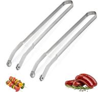 Pince à barbecue rotative de 38 cm en acier inoxydable avec roulettes