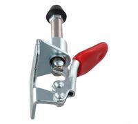 Pince à bascule horizontale à dégagement rapide, outil à main ergonomique pour dispositif de serrage en acier avec bouclier thermique en PVC pour soudage et réparation, rouge argenté