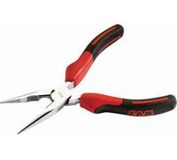 Pince à bec demi-rond droit avec ressort chromée polie 200 mm - SAM OUTILLAGE - 237-R20G