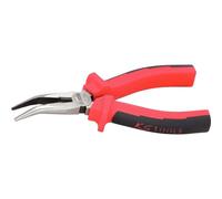 Pince à bec demi-ronde coudée KS TOOLS poignée bi-composants - 210 mm - 115.1019