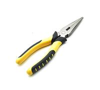 Pince à bec long 200 mm avec poignées Soft Grip 20 cm - Pince universelle pour bijoux, modélisme et atelier (pince à bec long de 200 mm)