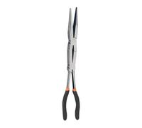 Pince à bec long - Pince à double articulation avec profondeur | Outil de réparation automobile multifonction avec poignée antidérapante, outil manuel avec nez et tonneau