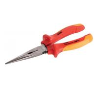 Pince à bec strié demi-rond droit - branches bi-matière isolées 1000V - longueur 160 mm SAM OUTILLAGE