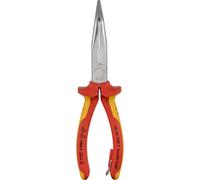 Pince à becs plats VDE 200 mm avec œillet en acier inoxydable Knipex | 4003773081456