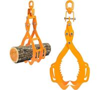 Pince à bois à 4 griffes | Pince à bois robuste | Crochets à griffes pour bois, équipement de bûcheronnage pour chariots élévateurs, camions, tracteurs, véhicules tout-terrain