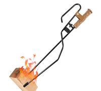 Pince à bois de chauffage - Pince de cheminée durable | Tisonnier et tige de soufflerie pour feux de, foyers et poêles à bois | Outil d'extérieur robuste les bûches et pour