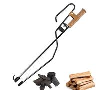 Pince à bûches pour brasero - Outil de tisonnier multifonction - Pince de cheminée - Outil de camping