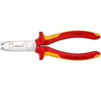 Pince à câbler, longueur 160 mm, 0,5-0,75/1,5/2,5 mm², chromée, double coque isolée, e VDE