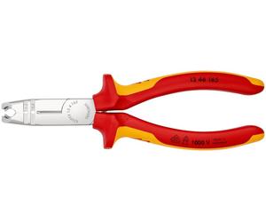 Pince à câbler, longueur 160 mm, 0,5-0,75/1,5/2,5 mm², chromée, double coque isolée, e VDE