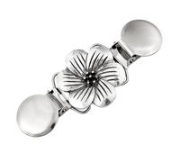Pince à Châle en Alliage Argenté, Clip Vintage pour Col | Lot Pinces à Ressort, pour Soirées Costumées et Galas, Accessoire Discret au Style Chic
