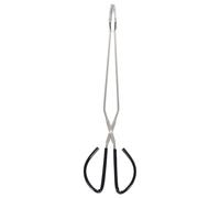 Pince à Charbon en Acier Inoxydable, Longue, Noire, pour Barbecue Couleur Aléatoire