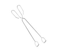 Pince à Charbon en Acier Inoxydable Longue pour Barbecue Extérieur | Poignée Allongée, Prise Sûre Main, Bords Lisses, pour Bois de Chauffage, la Cuisine ou Restaurant