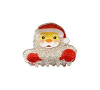 Pince à cheveux de Noël, accessoire festif en PVC, dessin, A | Des dents sécurisées pour les looks de fête de Noël