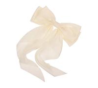 Pince à Cheveux Nœud Beige en Tissu pour Femmes, Accessoire | Clip Léger et Polyvalent, Décoration Capillaire Classique, Format Pratique à Emporter, Style Intemporel