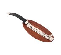 Pince à Cheveux Ovale en Bois de Santal, Grand Format 10, 5 Cm | Finition Vintage Rétro, Ressort Renforcé, Bords Arrondis, pour Femmes et Filles, Usage Quotidien et Soirées