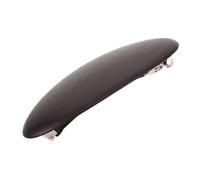 Pince à Cheveux Style Français Rétro Ovale, en Bois Foncé | Grain, Surface Polie à Main, Bords Arrondis, Maintien Ferme, Usage Quotidien et Soirées