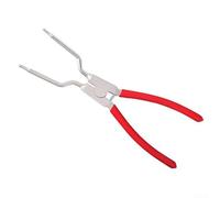 Pince à circlips coudée de 28 cm pour machine à laver, installation et retrait du ressort de joint de tambour (rouge)